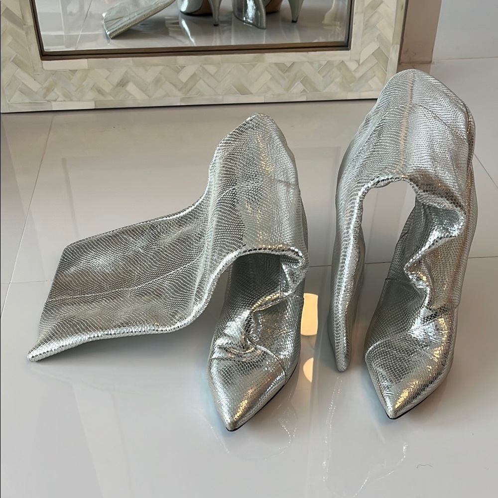 Silver Women's Designer Heels
